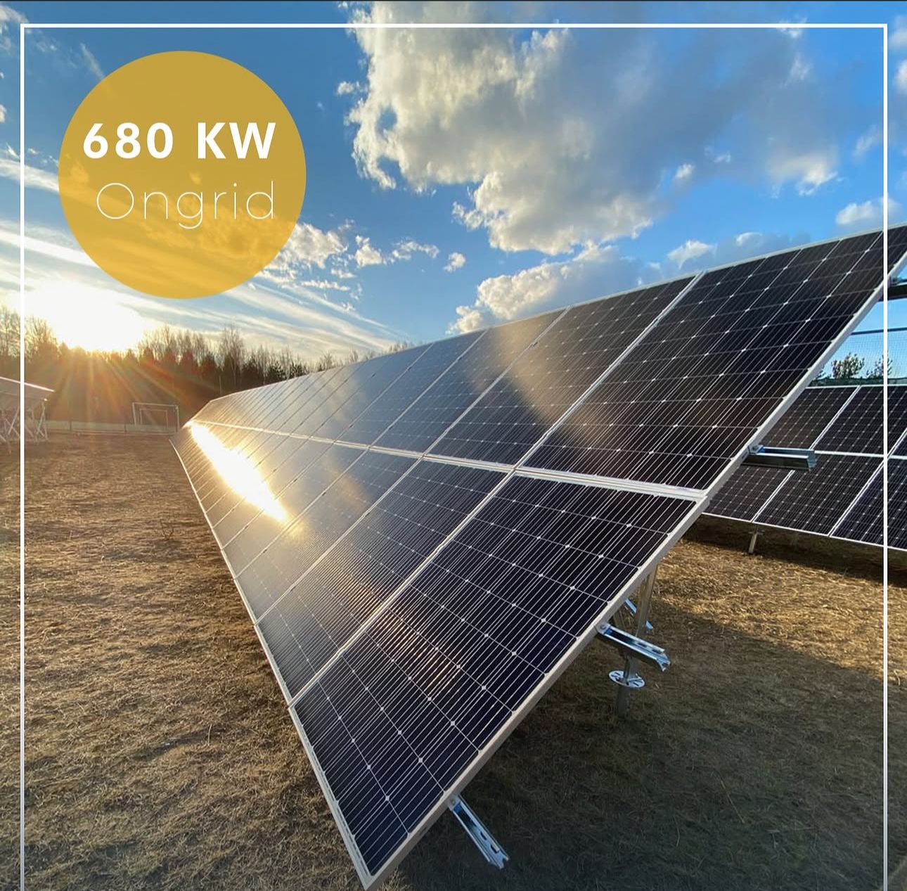 Arazi tipi GES · 680 KW
